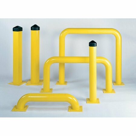 EAGLE RACK AND MACHINE GUARDS, 4in. 9in. h x 48in. w Low Profile Rack Guard 1745